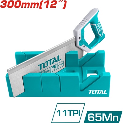 TOTAL Трион пасвател total 300 мм (11 tpi) с шаблон за рязане под ъгъл (tl thtk591262)