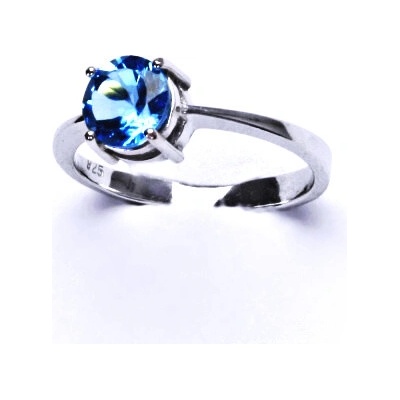 Čištín stříbrný přírodní topaz swiss T 1357