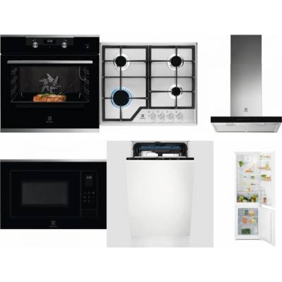 Set Electrolux KODEC75X2 + KGS6426SX + LFT766X + LMS4253TMX + EEM23100L + LND5FE18S