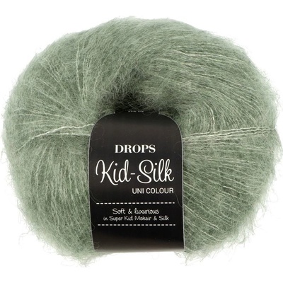 Drops Kid Silk UNI Colour 34 zelená šalvia