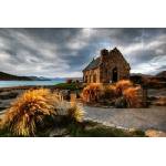 DIMEX ART Флизелинов фототапет тихата църква 375 x 250 см