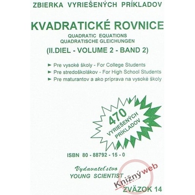 Kvadratické rovnice II. diel - Marián Olejár; Iveta Olejárová