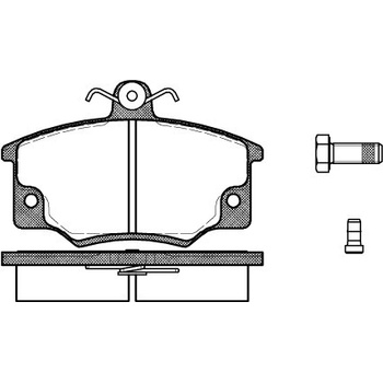 Sada brzdových platničiek kotúčovej brzdy REMSA 0146.04