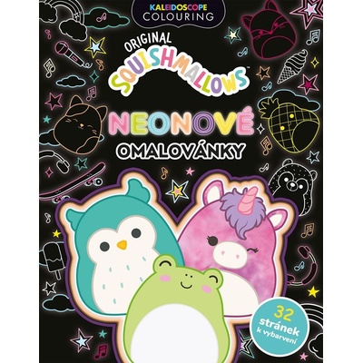 Squishmallows Neonové omalovánky – Zboží Mobilmania