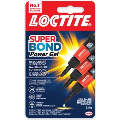 LOCTITE Super Attak Mini Trio Gel vteřinové lepidlo 3x1 g