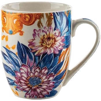 Image 1 of ЧАША КЕРАМИЧНА prc 350мл ЦВЕТЯ СИНЬО/КАФЯВО (1006136)