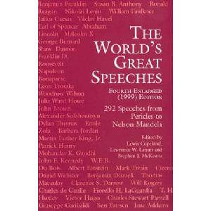 World's Great Speeches | COPELAND, Lewis Copeland, L. Lamm, Stephen J. McKenna (2003)