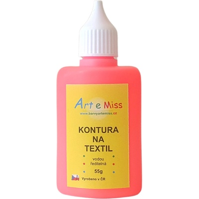 Kontura na textil 55g 53 tmavá červená