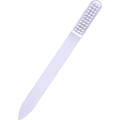 DIVINE cosmetics PSF - Sklenený pilník na nechty obojstranný farebný 14 cm Priehľadná