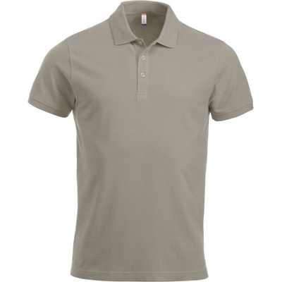 Clique polokošile Classic Lincoln S/S těžká bavlna krátký rukáv pánská COT67824464000-silver