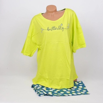 Image 1 of Дамска лятна пижама в лимонено и петролено