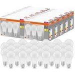 OSRAM LED Base Classic A, in bulb shape with E27 base, not dimmable, replaces 100 watts, matt, warm white - 2700 Kelvin, 10 x pack of 3 - 4058075819429 - mallbg