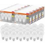 OSRAM LED Base Classic A, in bulb shape with E27 base, not dimmable, replaces 100 watts, matt, warm white - 2700 Kelvin, 10 x pack of 3 - 4058075819429