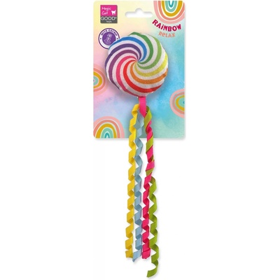 Magic Cat Rainbow Relax kolečko šustící s šantou 7 cm