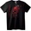 NOONEBRAND Тениска Черепа на Sepultura с червена роза - 2XL, Black