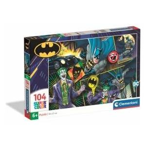 Clementoni -CLE puzzle 104 SuperKolor Batman 25031