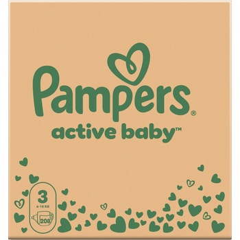 Procter & Gamble Pampers Active Baby-Dry 3 Mini 6-10 кг 208 бр