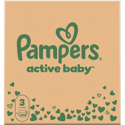 Pampers Active Baby-Dry 3 Mini 6-10 кг 208 бр