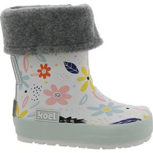 Koel Детски зимни ботуши Koel Kid's Wellie Print + Sock Wellington boots - White Flowers - размер 29 (EU) (702-5028-0218)