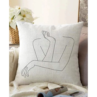 Minimalist Cushion Covers Калъфка за възглавница с памучна смес Pose, 55 x 55 cm - Minimalist Cushion Covers (Sonil-K-8954)