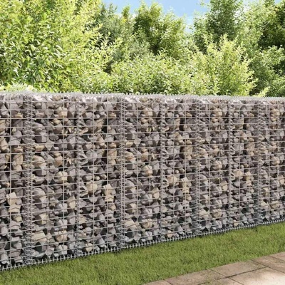 ZBXL Gabionový koš s víky z pozinkovaného drátu 100 x 30 x 30 cm