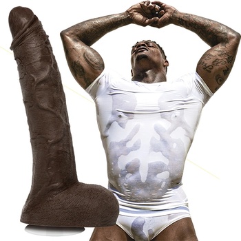 Image 1 of Doc Johnson Signature Cocks Jason Luv ULTRASKYN Vac-U-Lock 10" Chocolate