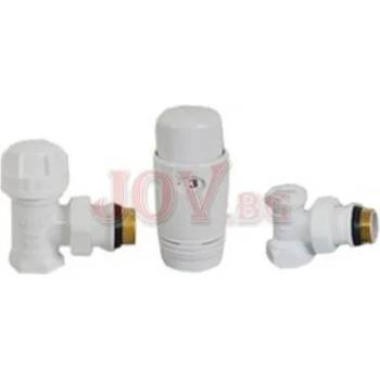 Image 1 of THS Thermostyle Радиаторен сет cayman-3 white ths 1/2 ъглов
