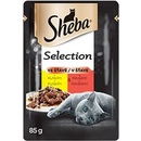 Sheba Selection in Sauce S kuracím a hovädzím v šťave 85 g