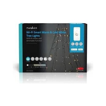 Nedis SmartLife LED Wi-Fi Teplá až studená biela 200 LED 10 x 2 m Android IOS WIFILXT02W200