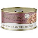 Applaws Cat tuniak a losos v želé 6 x 70 g