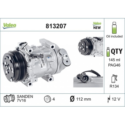 Kompresor, klimatizace VALEO 813207