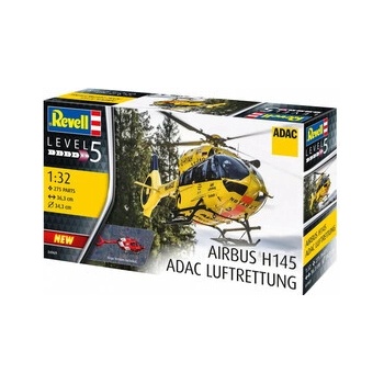Revell vrtulník H-145 ADAC/REGA Plastic ModelKit 04969 1:32