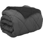Pure Line Home Зимна двулицева олекотена завивка Color Comfort с полиестерен пълнеж, 300 г/м2, в черно и антрацит