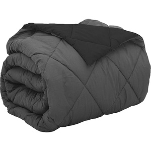 Pure Line Home Зимна двулицева олекотена завивка Color Comfort с полиестерен пълнеж, 300 г/м2, в черно и антрацит