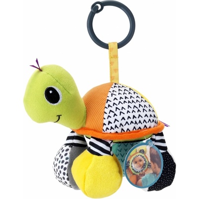 Infantino Бебешка мека играчка Infantino - Зелена костенурка с огледало (IN005054)