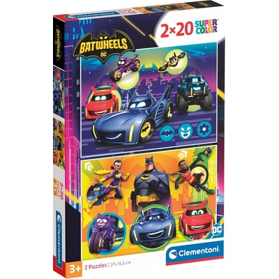 Clementoni Детски пъзел Clementoni от 2 x 20 части - Batwheels (24806)
