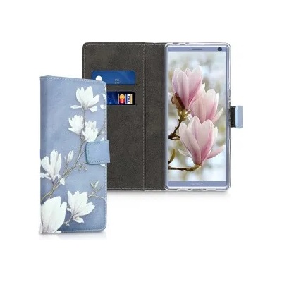 kwmobile Флип калъф за Sony Xperia 10 Plus - сив