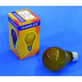 Omnilux 230V 25W E27 A19 žlutá