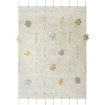 Lorena Canals Кремаво памучно детско килимче за игра 120x160 cm Wildflowers - Lorena Canals (C-WIFLOWER)