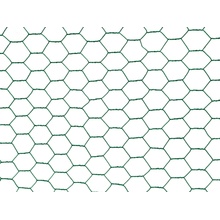 Králičí pletivo chovatelské, zelené (PVC), oko 13 mm, 100 cm výška, role 25 m