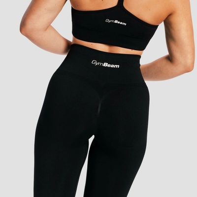 GymBeam Dámske bezšvové legíny Sculpt Black