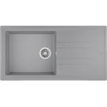 Teka Гранитна мивка, обръщаема, за шкаф 60 см Stone 60 L-TG СИВ МЕТАЛИК (М.1020.СМ) - xmall Мивка за вграждане