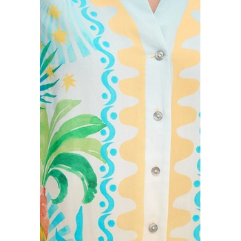 Never Fully Dressed Риза Never Fully Dressed Miley дамска в синьо със стандартна кройка с класическа яка NFDTO1782 (NFDTO1782)