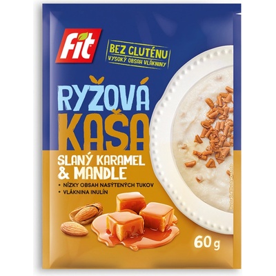 Fit Ryžová kaša Slaný karamel a mandle 60 g