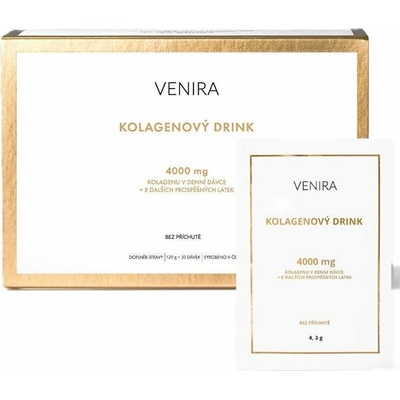 VENIRA Kolagénový drink na vlasy, nechty, pleť, morský kolagén, bez príchuti 30× 4,3 g