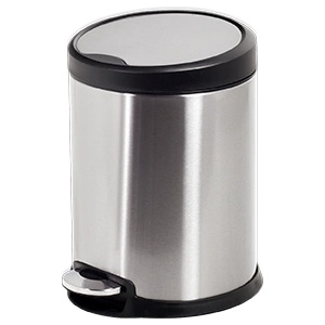 HORECANO G-Кош с педал 20L инокс с черен кант Ø31xh45.5cm (11607-HF002) (0185139)