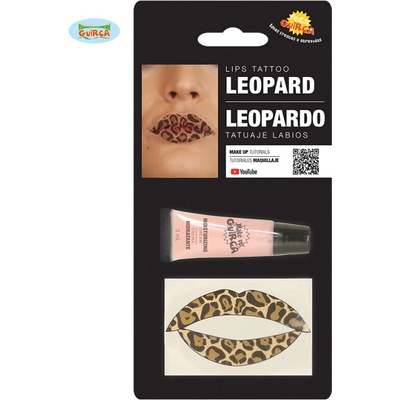 Tetovanie na pery leopard