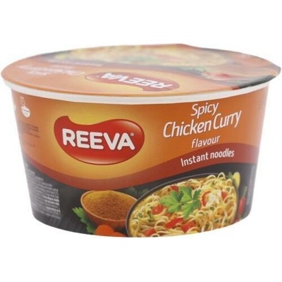 Reeva instantné rezance v miske s kuracou pikantnou karí príchuťou 75 g