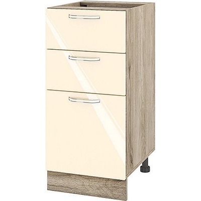 ИРИМ Долен кухненски шкаф Сити АРФ-Бежово гланц-05-27 40 см