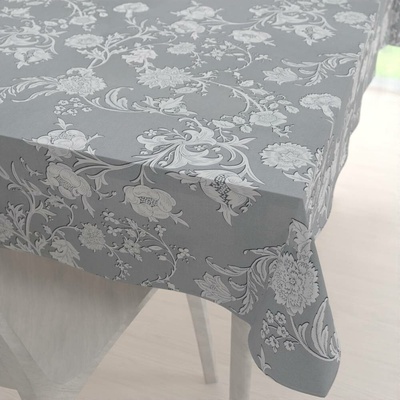 Biante ubrus PM-046 Zámecké květy na světle šedém 80x120 cm